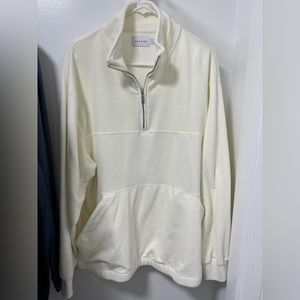 Topman cream color quarter zip. size XL. Never worn.
